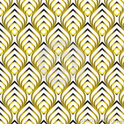 Seamless pattern. Background texture in geometric ornamental style. Stock Photo